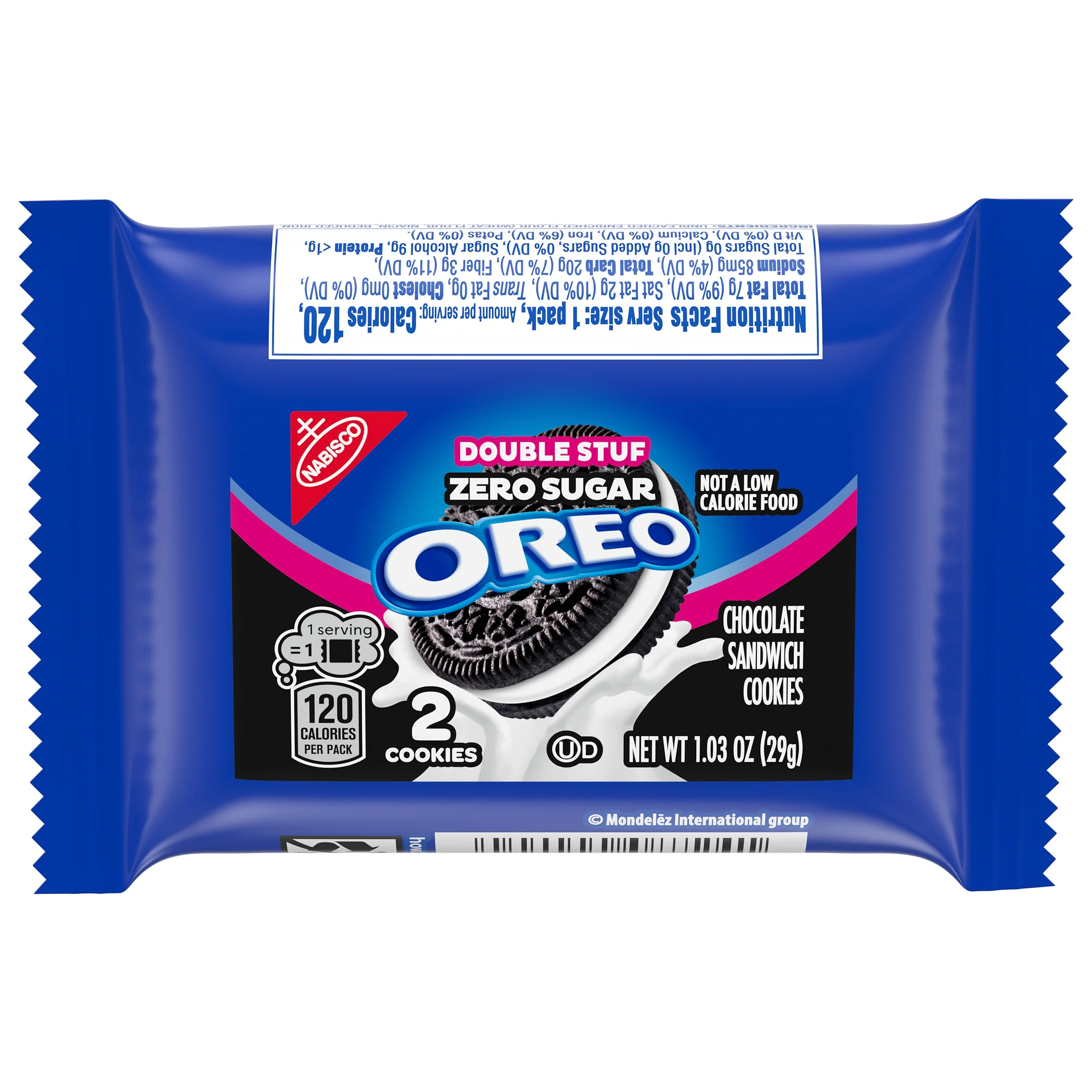 Zero Sugar Double Stuf Chocolate Sandwich Cookies, Snack Packs - Image 4
