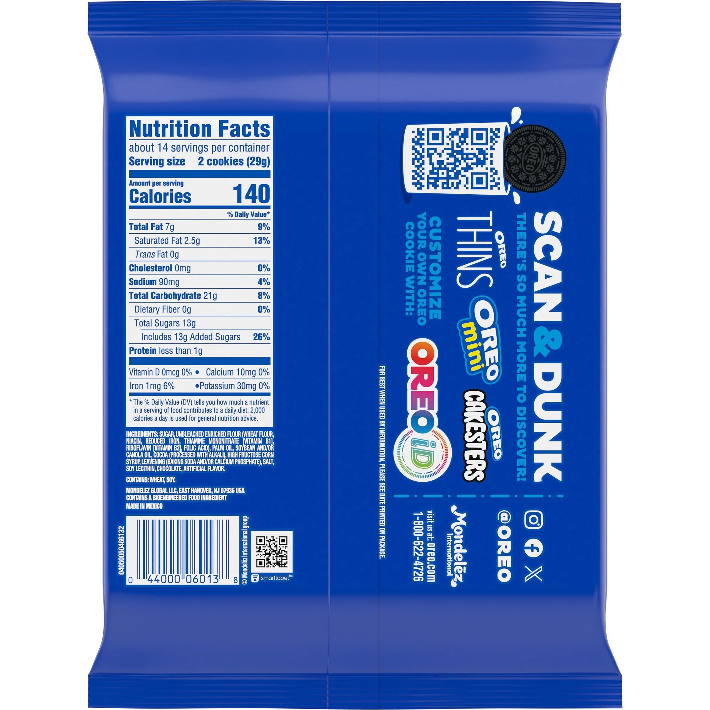 Double Stuf Chocolate Sandwich Cookies, Family Size, 2 Pack - Image 3