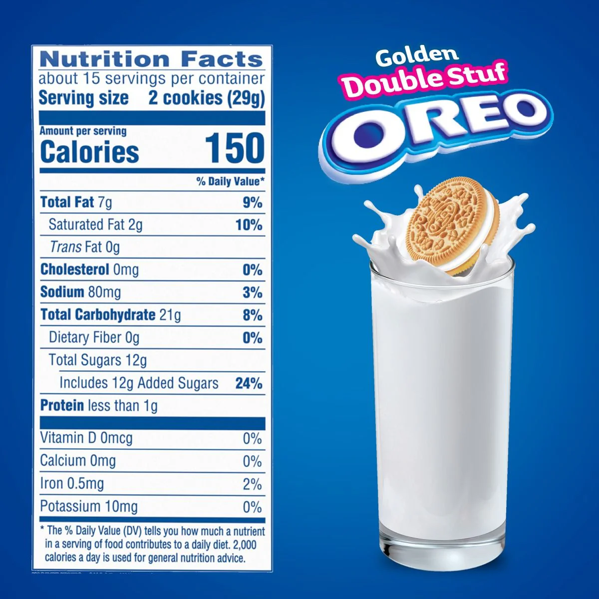 Golden Double Stuf Sandwich Cookies, Family Size, 2 Pack - Image 4